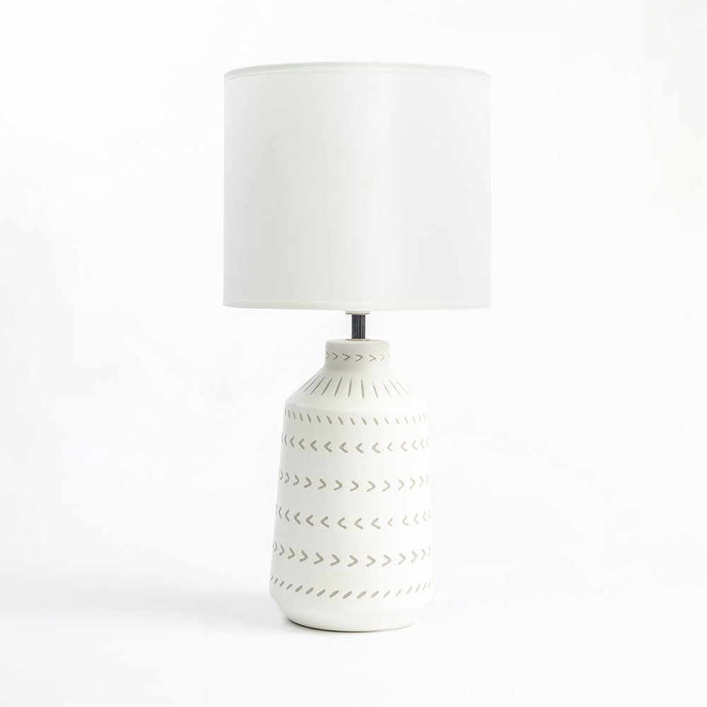 Luna Lavishness Table Lamp - Off White