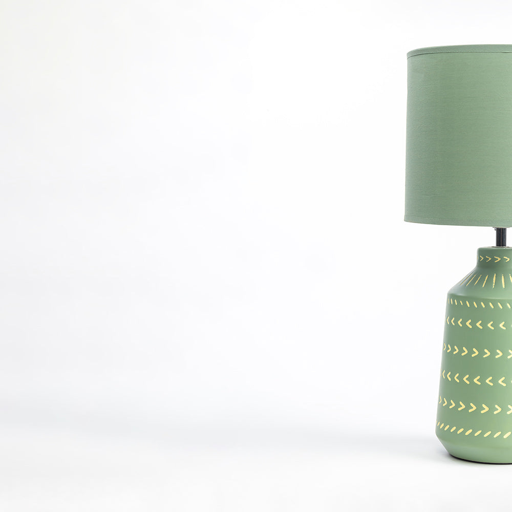 Luna Lavishness Table Lamp - Frost Green