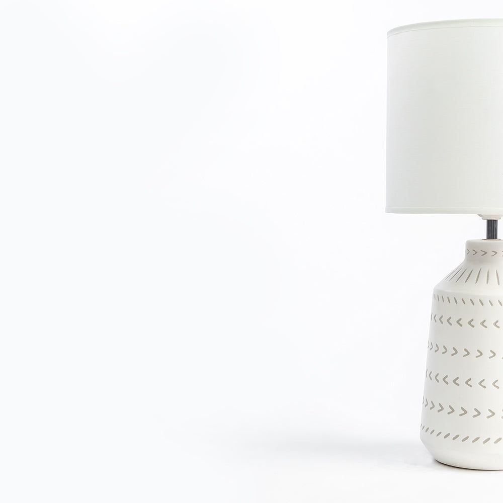 Luna Lavishness Table Lamp - Off White