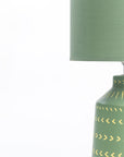 Luna Lavishness Table Lamp - Frost Green