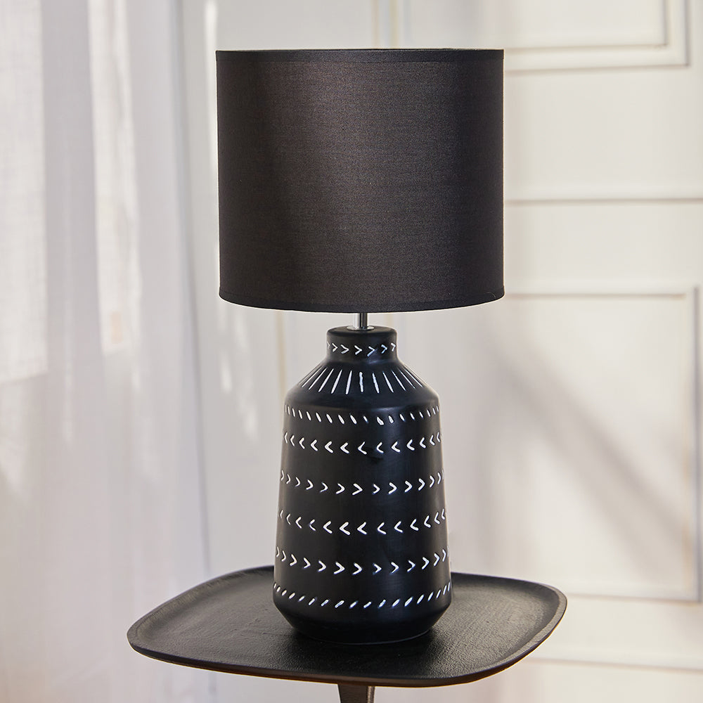 Luna Lavishness Table Lamp - Black