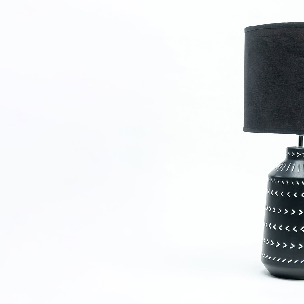 Luna Lavishness Table Lamp - Black