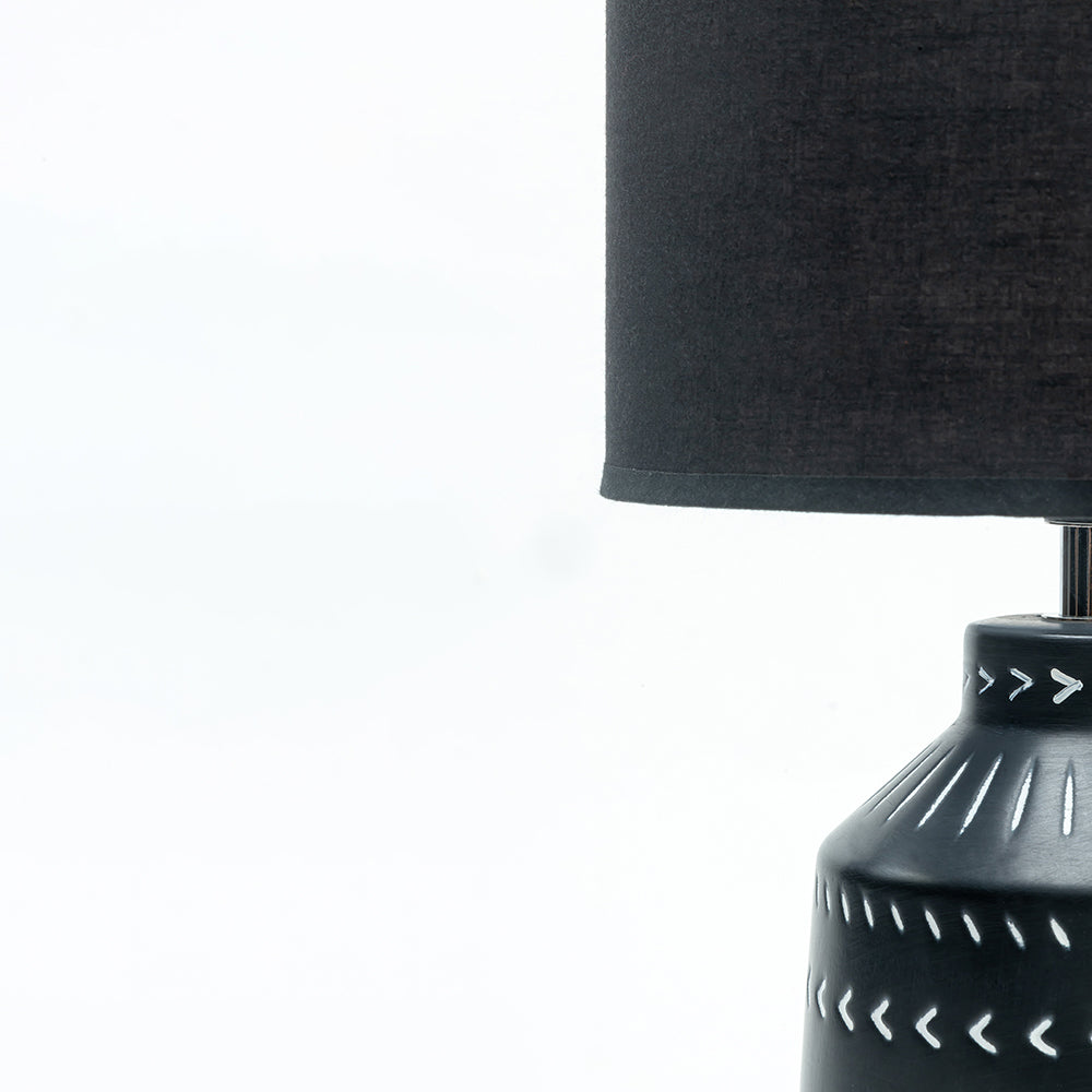 Luna Lavishness Table Lamp - Black