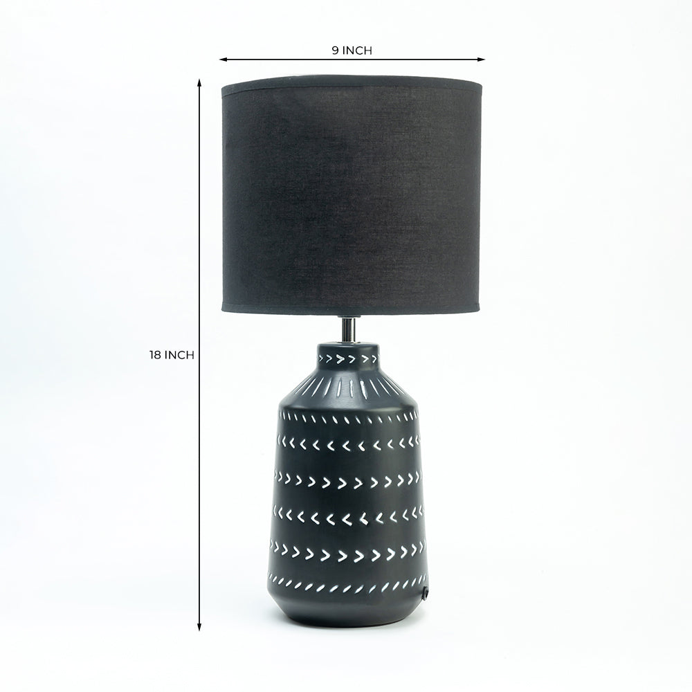 Luna Lavishness Table Lamp - Black