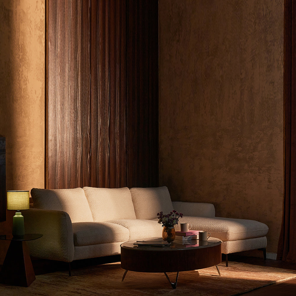 Nova Niche 3 Seater Sofa - White - LEFT HAND