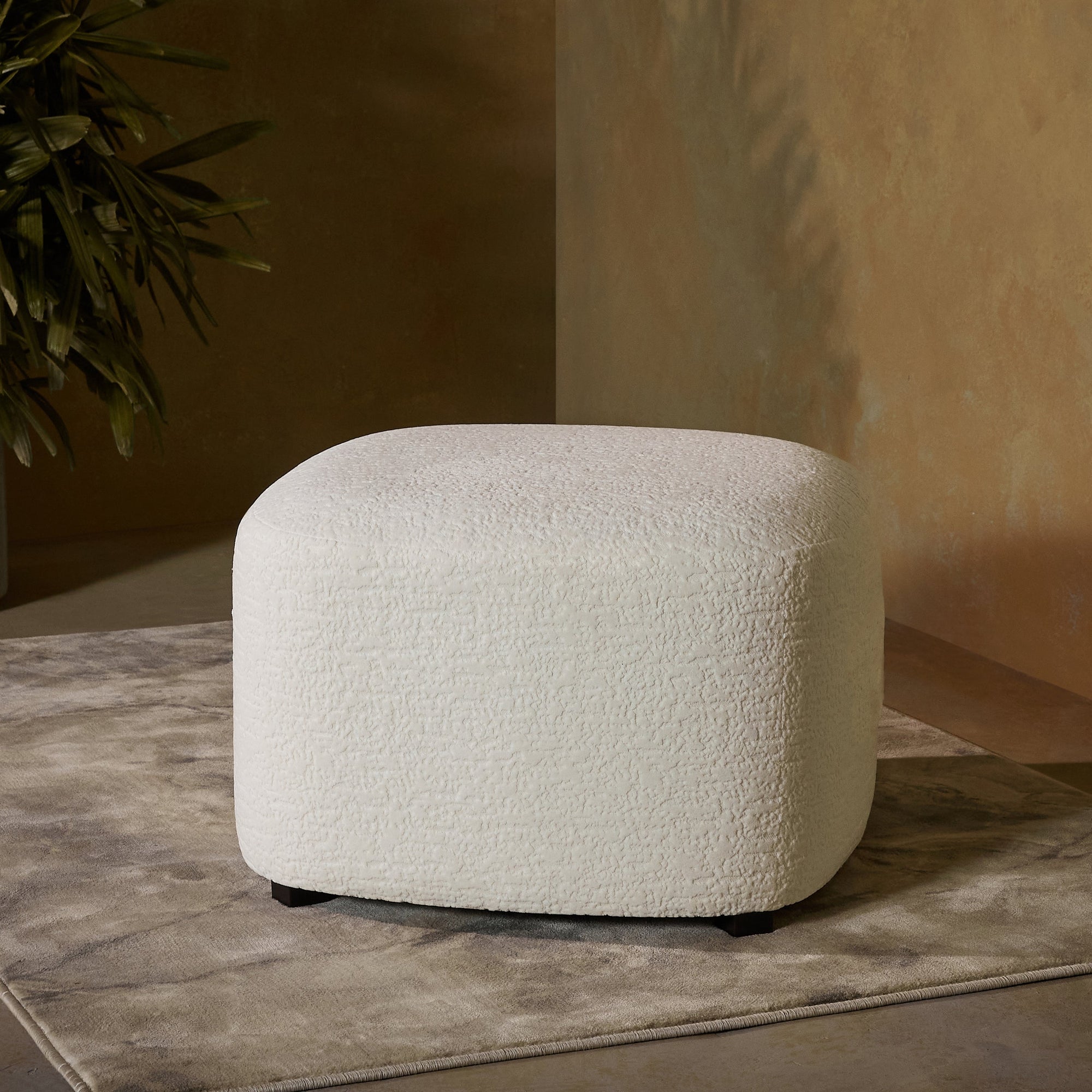Charlotte Carter Pouf - White