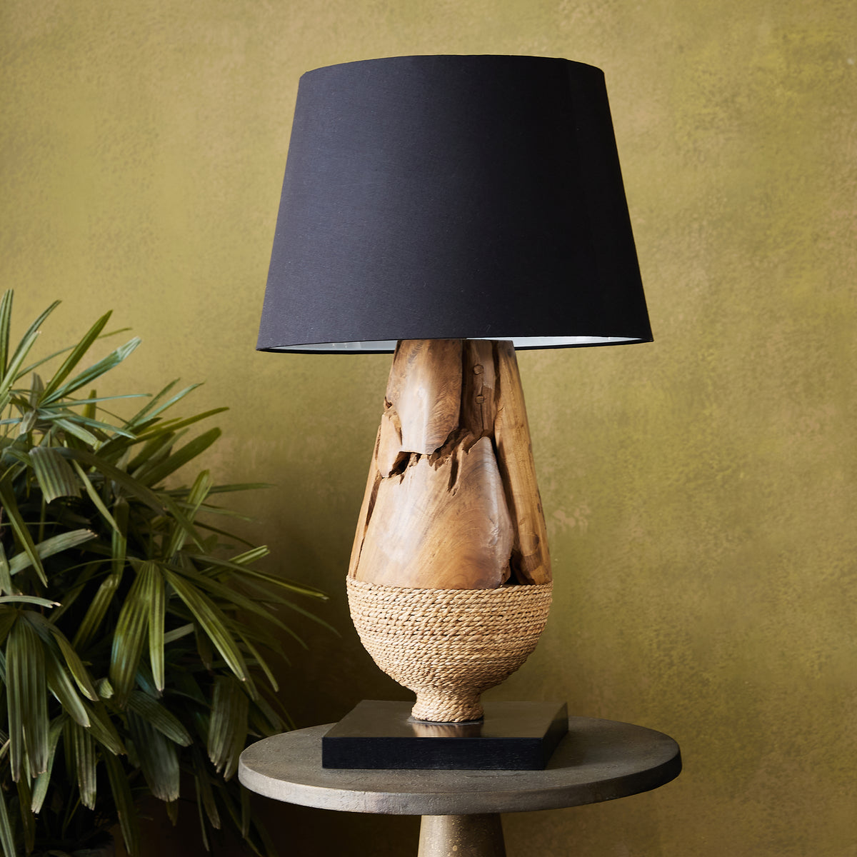 Iron wood Isle Table Lamp