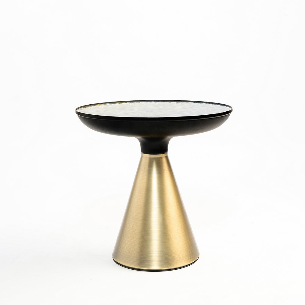 Ava Long Round Glass Top Coffee Table - Small