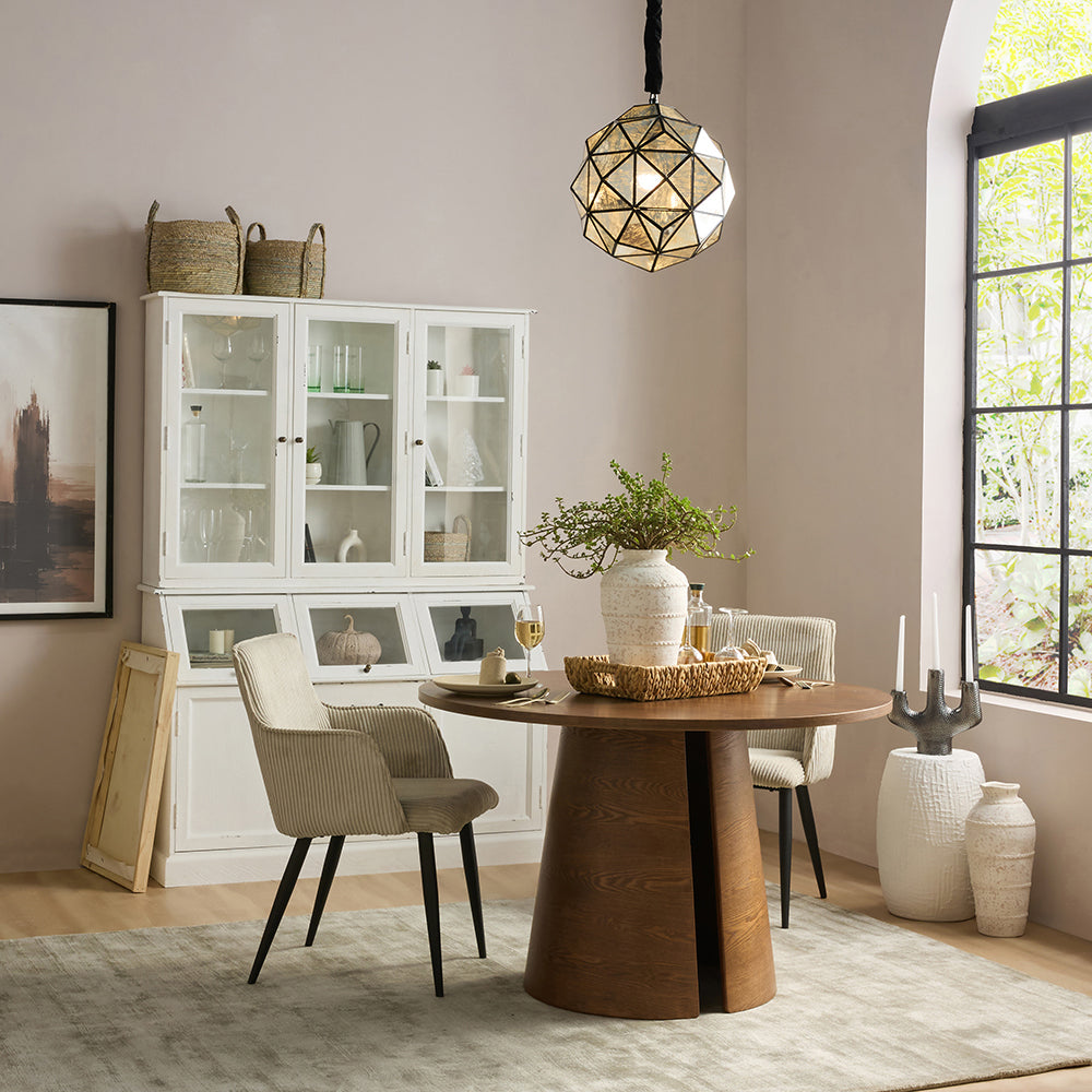 Stella Hughes 4 Seater Dining Table - Dark Walnut