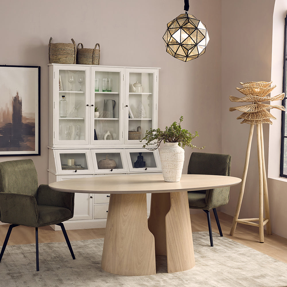 Avery Jenkins 6 Seater Dining Table - White Oak