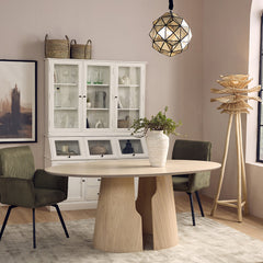 Avery Jenkins 6 Seater Dining Table - White Oak