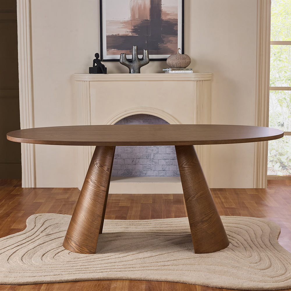 Andrew Hughes 6 Seater Dining Table - Dark Walnut