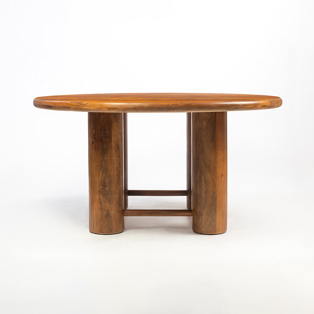 Elysianis Leewell 6 Seater Dining Table - Brown