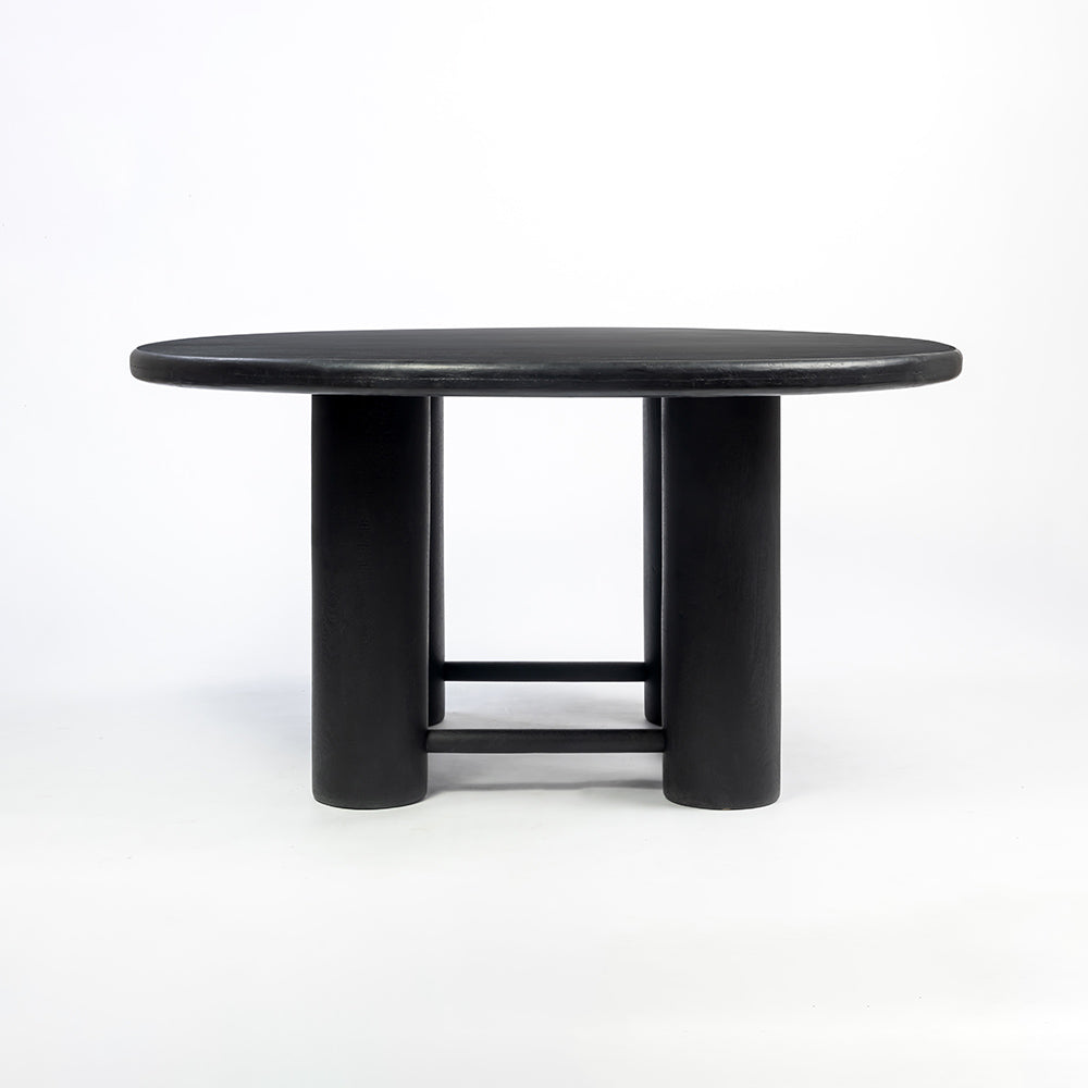 Elysianis Leewell 6 Seater Dining Table - Black
