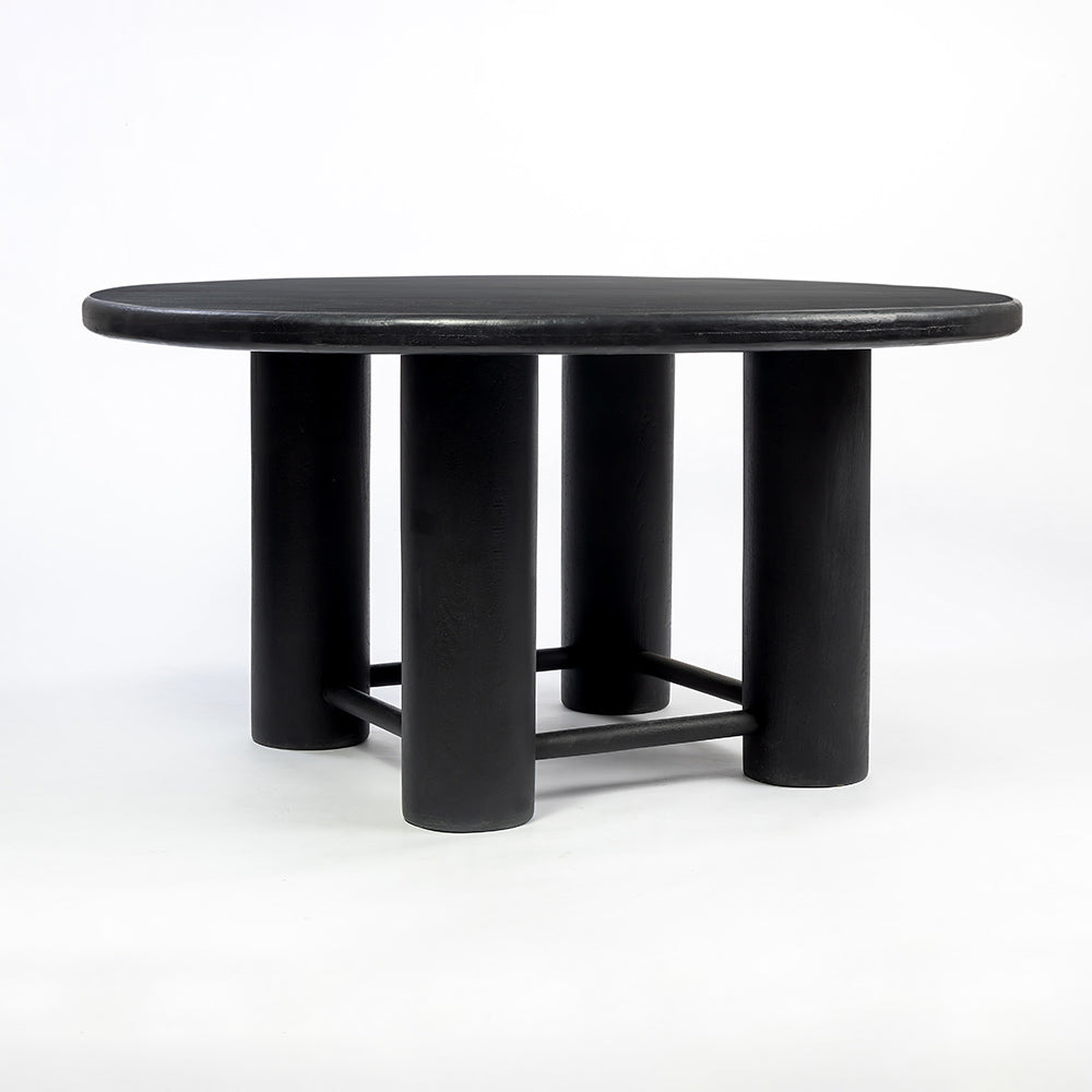Elysianis Leewell 6 Seater Dining Table - Black