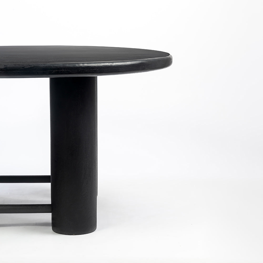 Elysianis Leewell 6 Seater Dining Table - Black