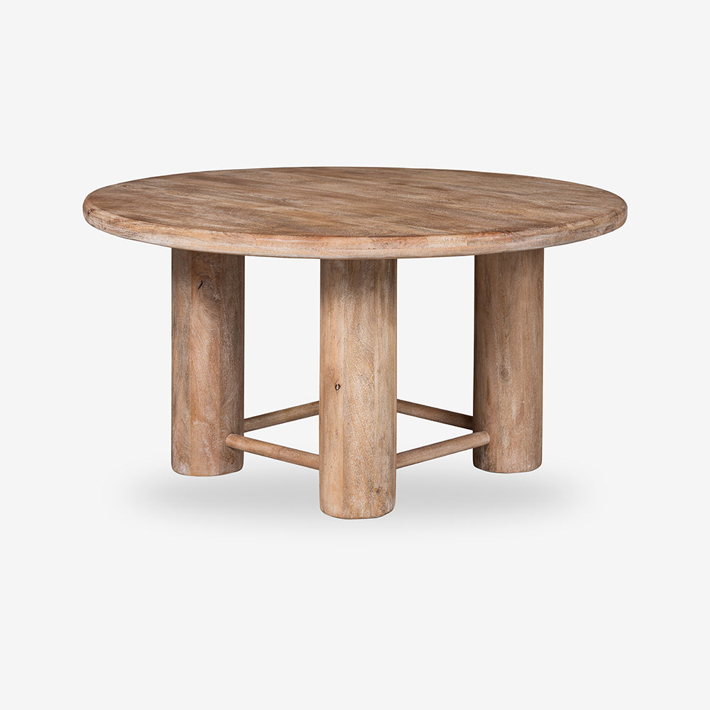 Elysianis Leewell 6 Seater Dining Table - Limewash
