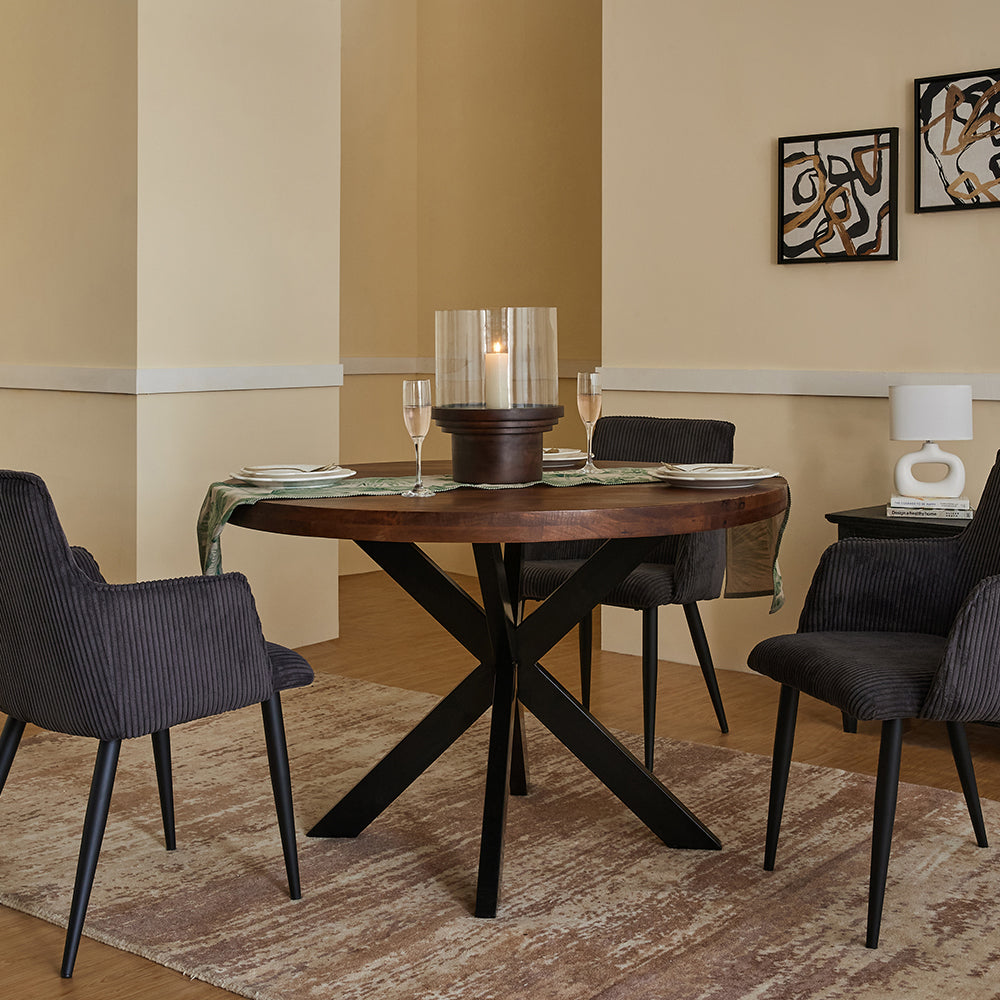 Vervella Shine 4 Seater Dining Table - Brown