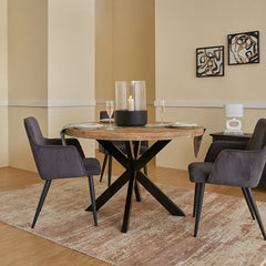 Vervella Shine 4 Seater Dining Table - Limewash