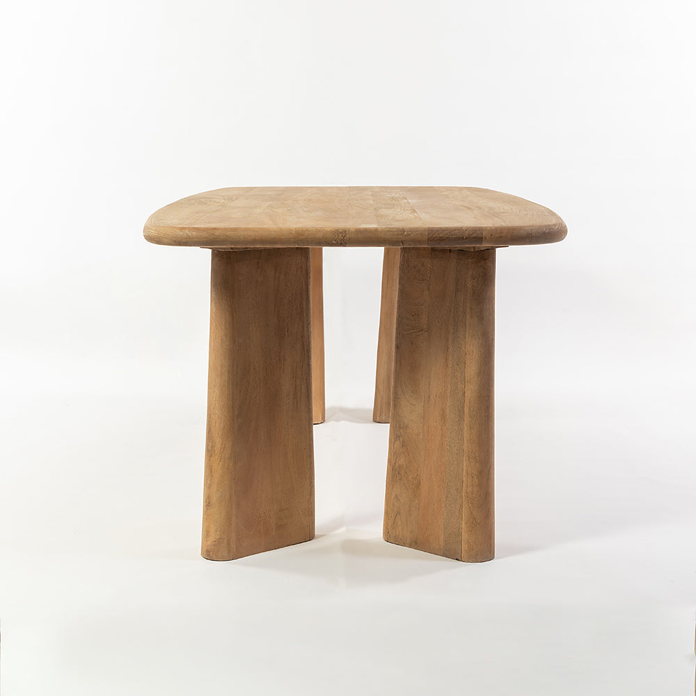 Serenzia Franz 6 Seater Dining Table - Limewash