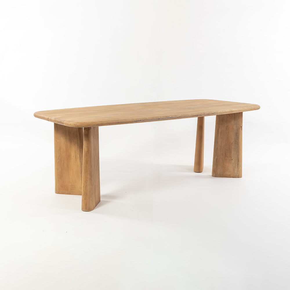 Serenzia Franz 6 Seater Dining Table - Limewash