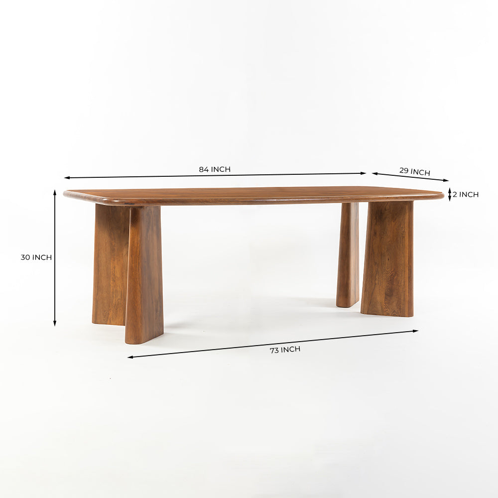 Serenzia Franz 6 Seater Dining Table - Brown