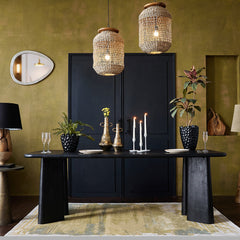 Serenzia Franz 6 Seater Dining Table - Black