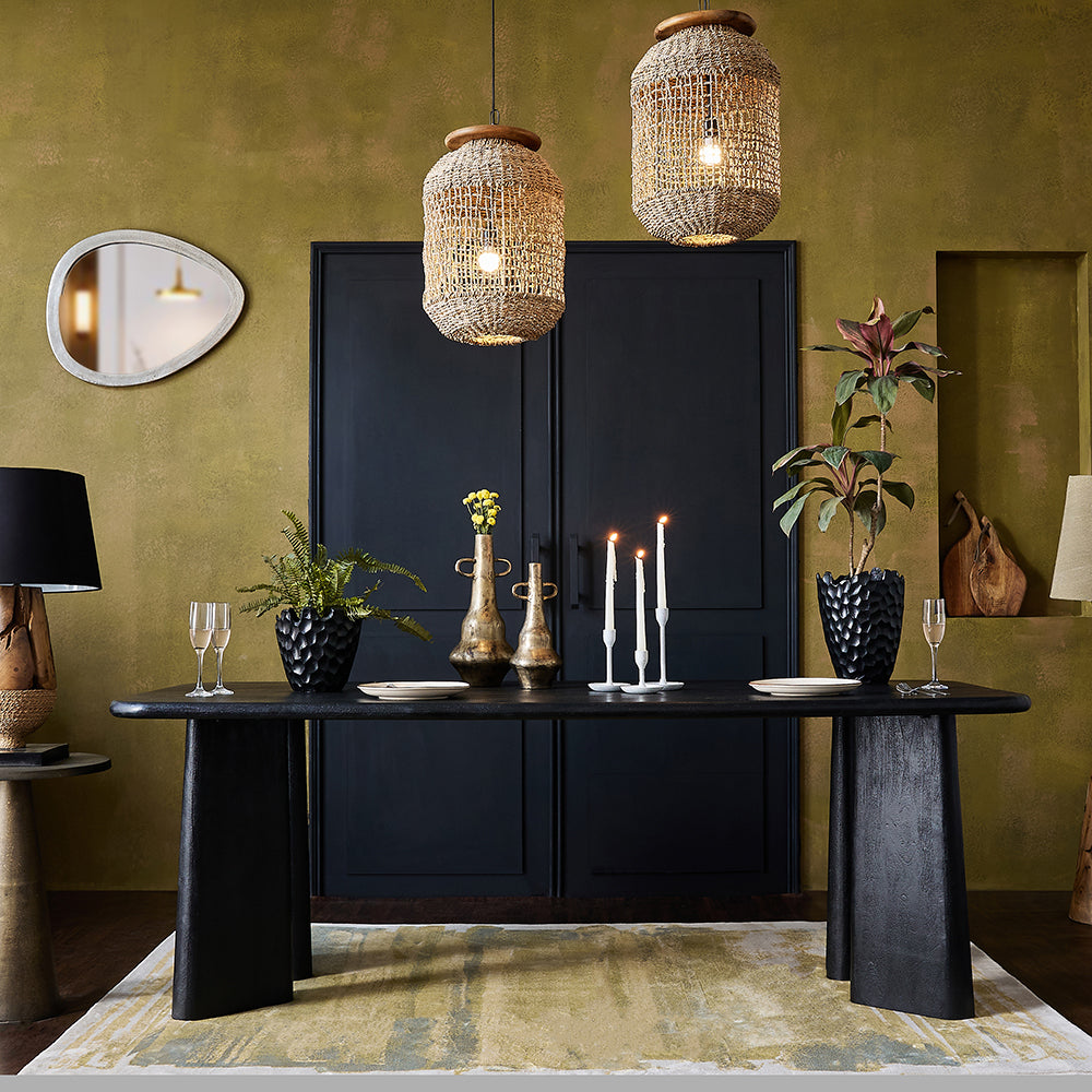 Serenzia Franz 6 Seater Dining Table - Black