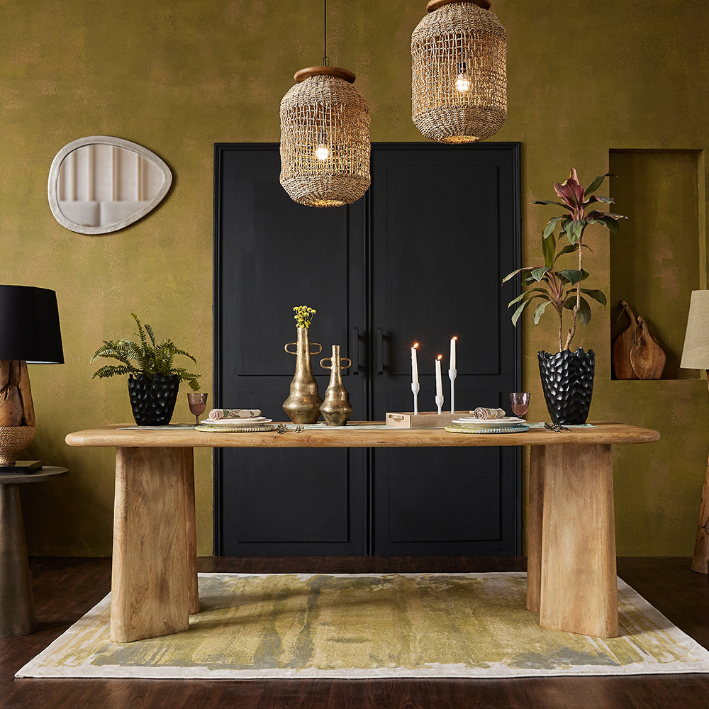 Serenzia Franz 6 Seater Dining Table - Limewash