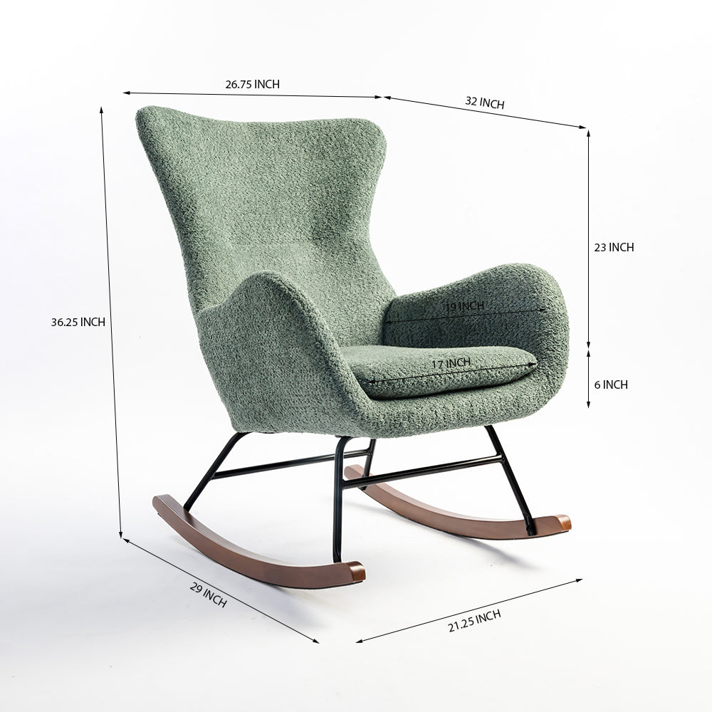 Lumetra Spark Rocking Chair - Green
