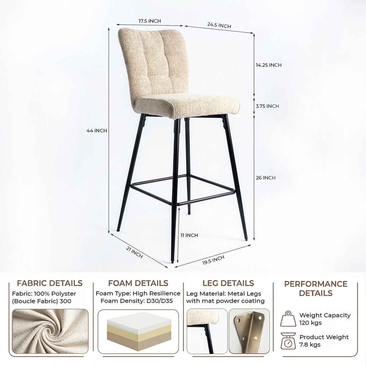 Quintra Nova Bar Chair