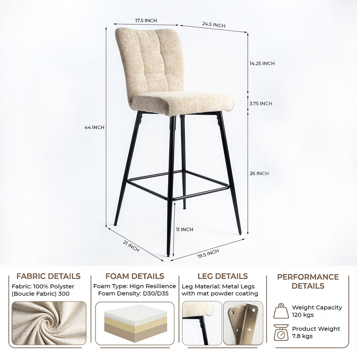 Quintra Nova Bar Chair