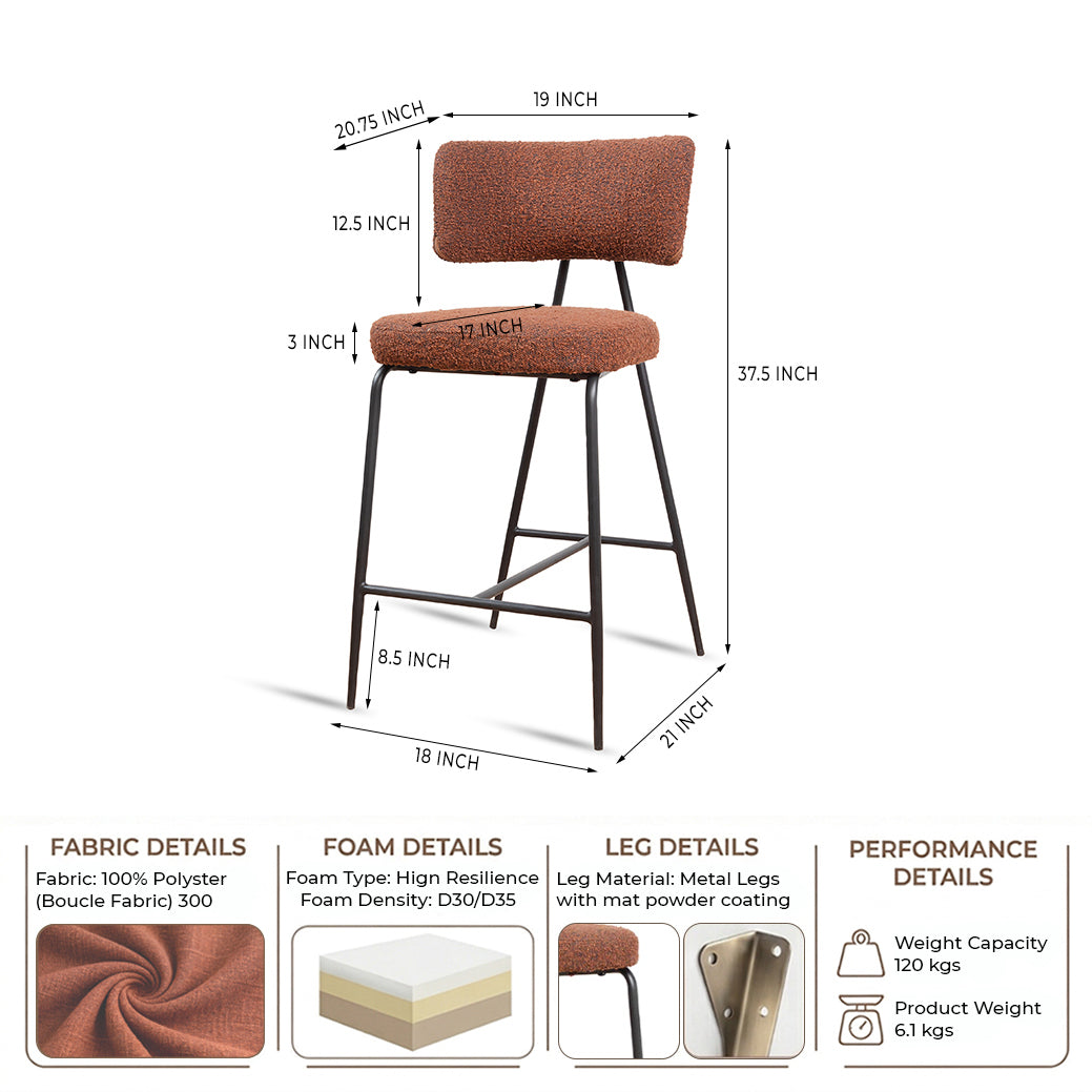 Florava Leaf Bar Chair