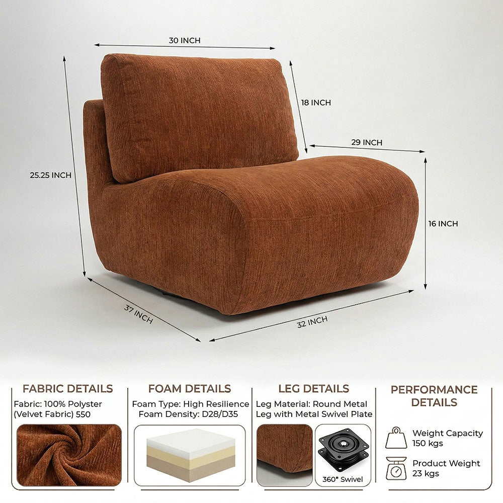 Auralis Shore Domain Sofa - Deep Terra
