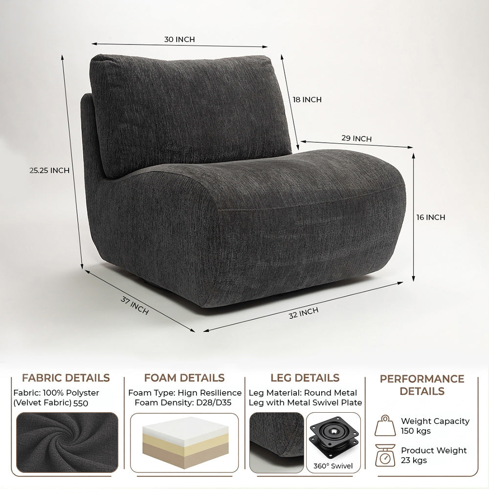 Auralis Shore Domain Sofa - Grey