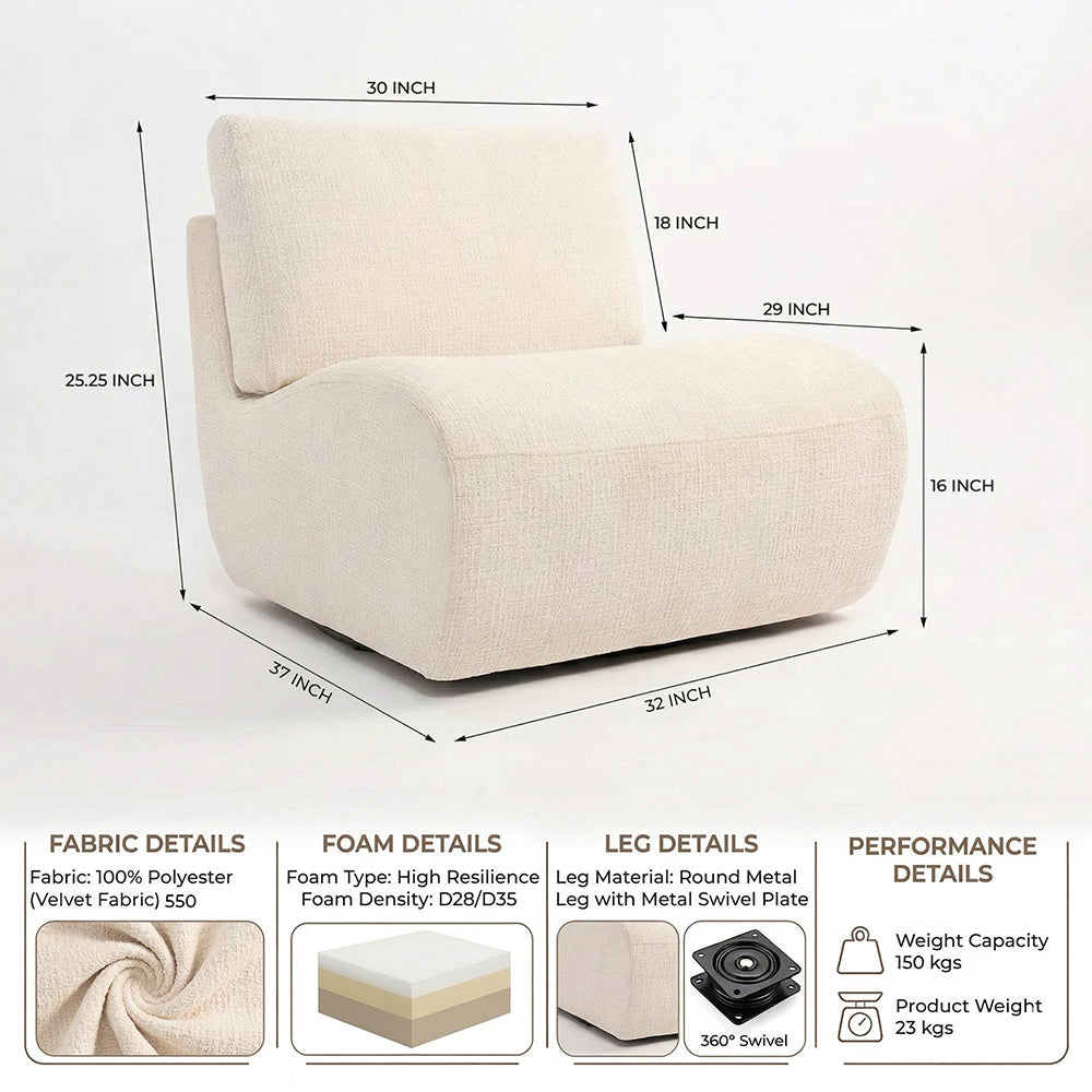 Auralis Shore Domain Sofa - White