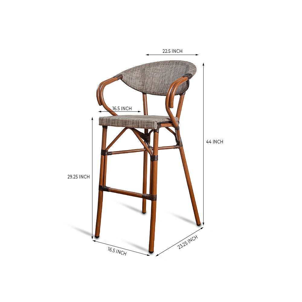 Riverlyn Drift Aluminium Bar Stool