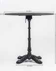 Emberfield Glow Aluminium Restaurant Table - Black