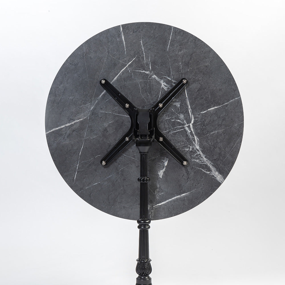 Emberfield Glow Aluminium Restaurant Table - Black