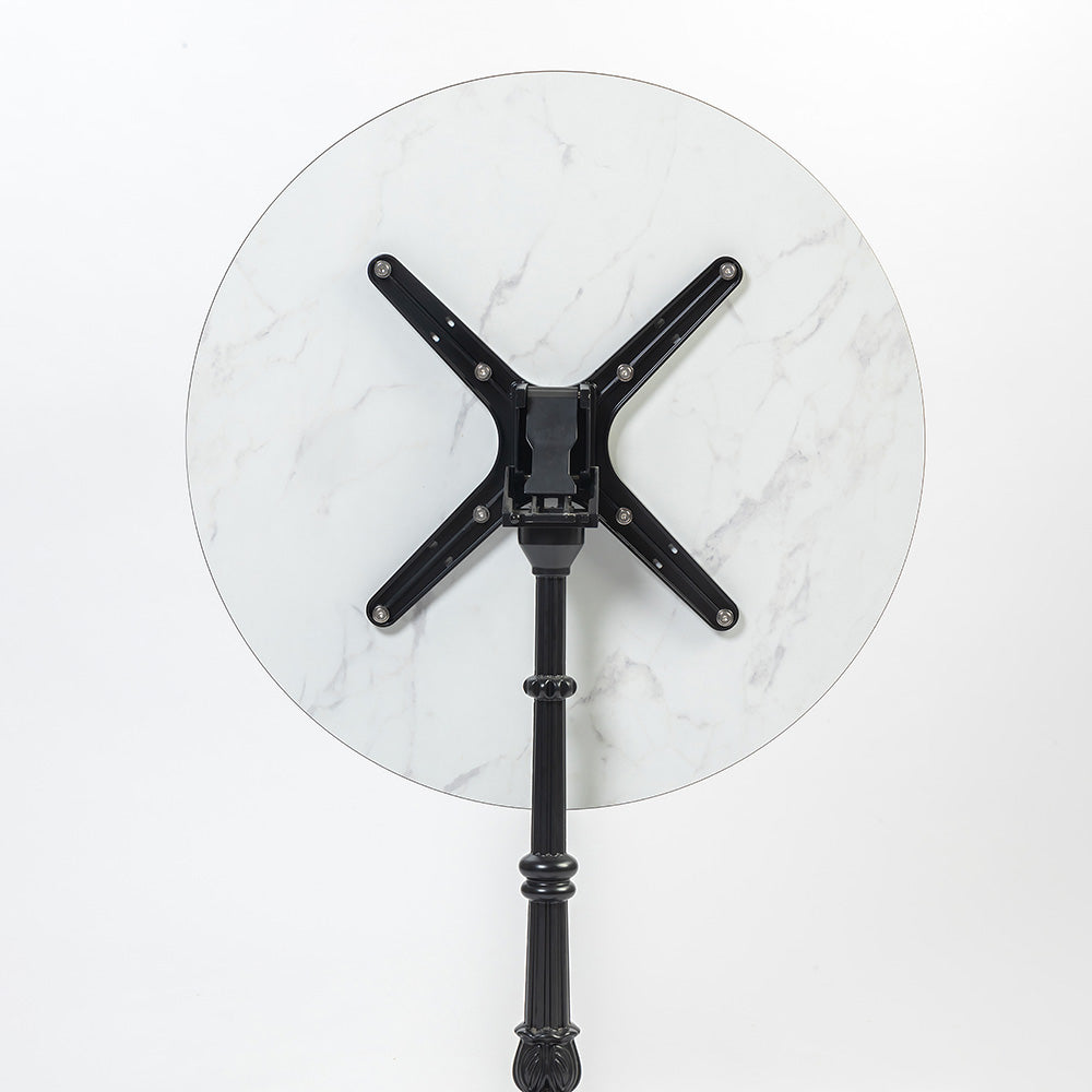 Emberfield Glow Aluminium Restaurant Table - White