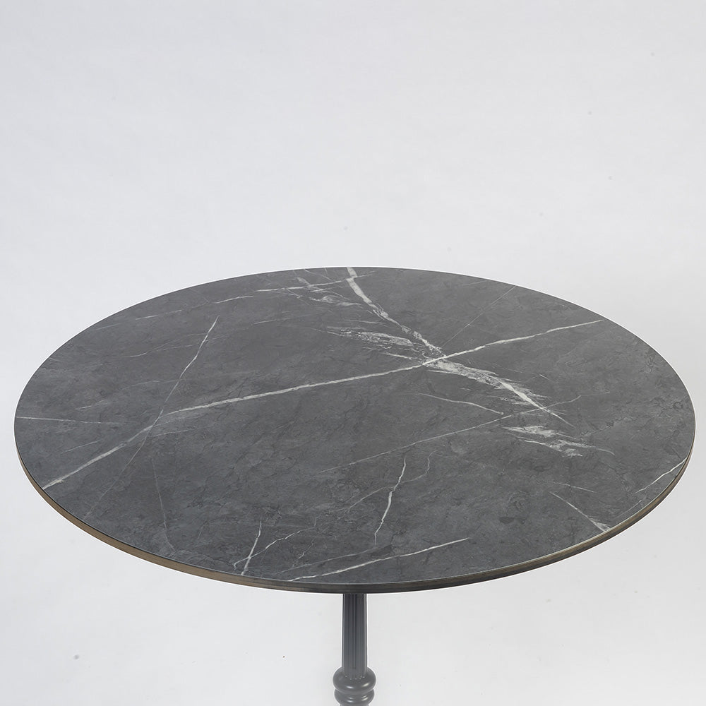 Emberfield Glow Aluminium Restaurant Table - Black