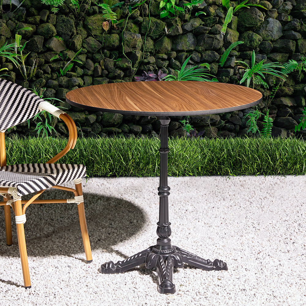 Emberfield Glow Aluminium Restaurant Table - Brown - Small