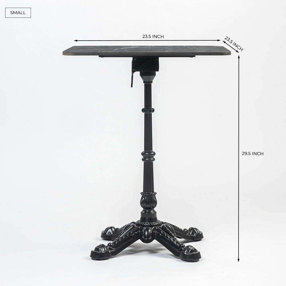 Driftora Breeze Aluminium Restaurant Table - Black - Large