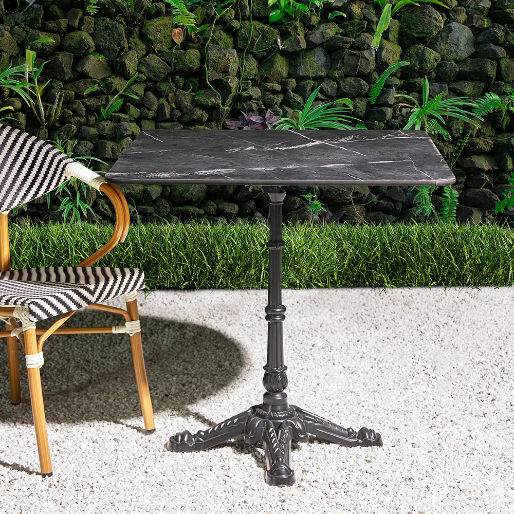 Driftora Breeze Aluminium Restaurant Table - Black - Small