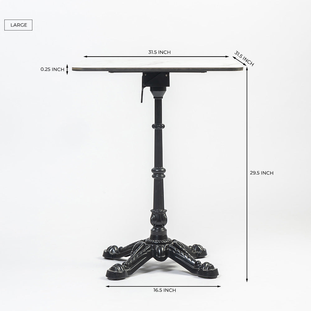 Driftora Breeze Aluminium Restaurant Table - White - Small