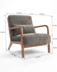 Blue Betty Arm Chair - Grey