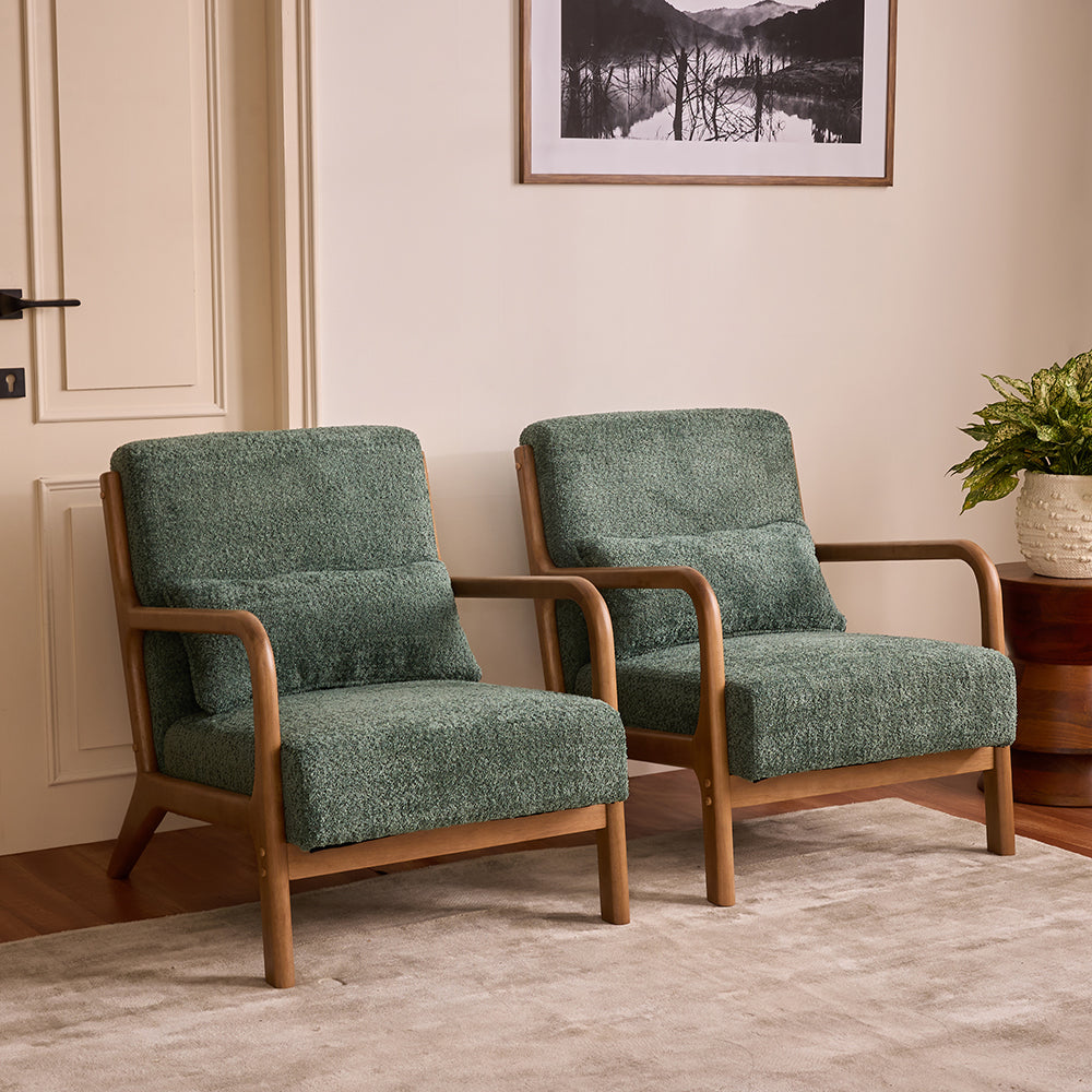 Blue Betty Arm Chair - Green