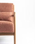 Blue Betty Arm Chair - Rose Brown