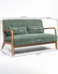 Roxanne 2 seater Sofa - Green