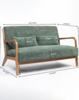 Roxanne 2 seater Sofa - Green